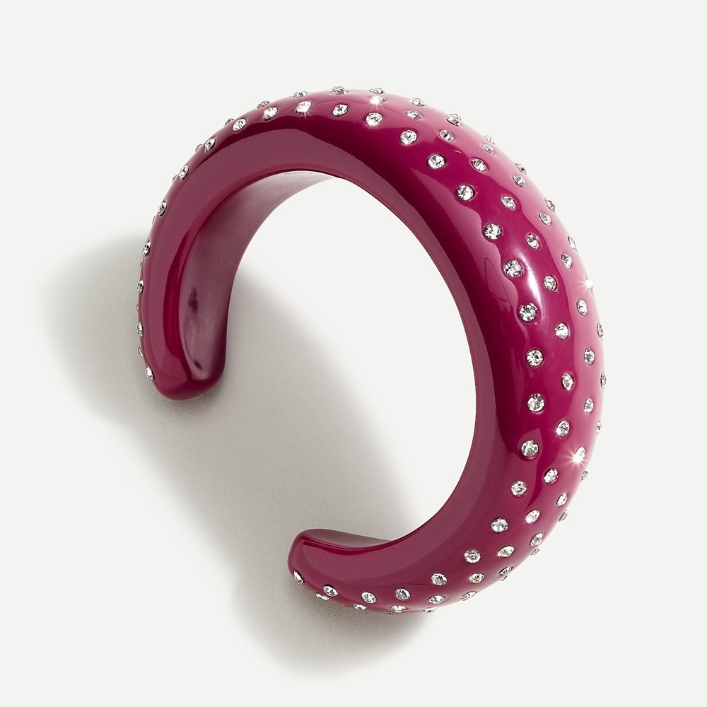J Crew Sparkle domed cuff bracelet nwt small / medium